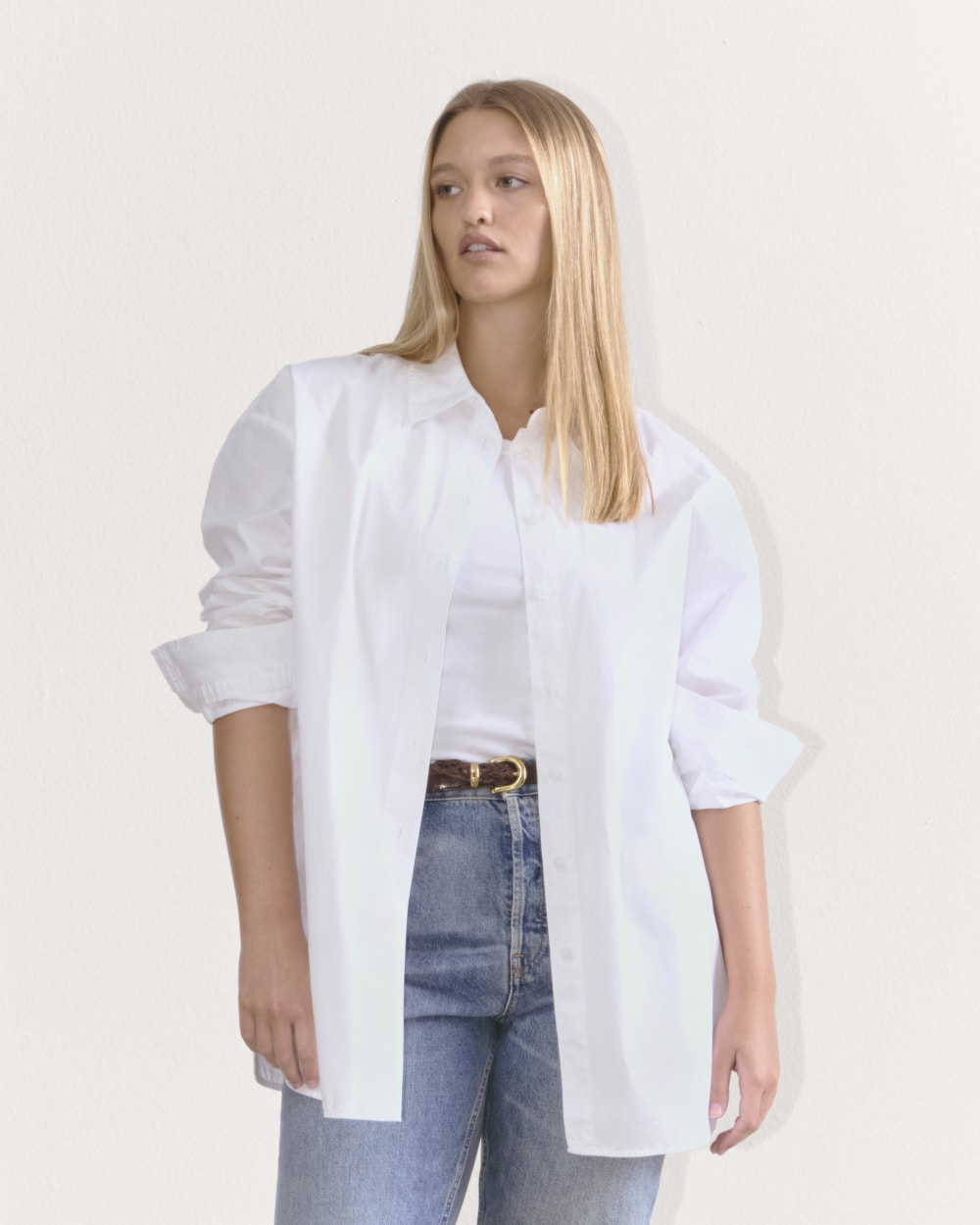 The Supima? Cotton Boyfriend Shirt | White
