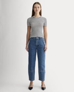 The Utility Barrel Jean | New Blue | Regular