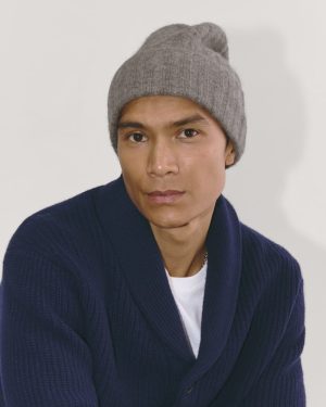 The Alpaca Beanie | Taupe Melange