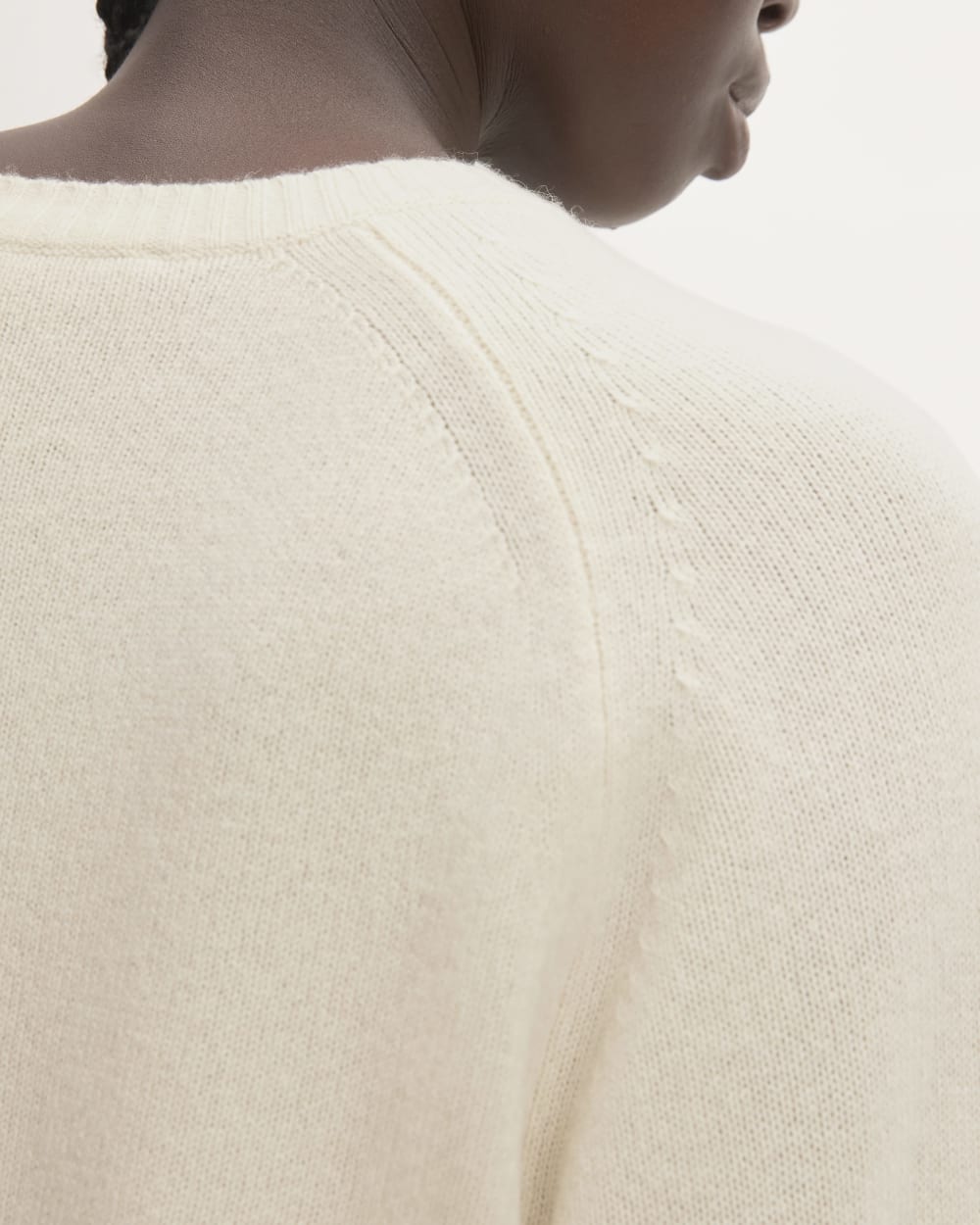 The Boxy Crew in Cashmere | Bone - Image 5