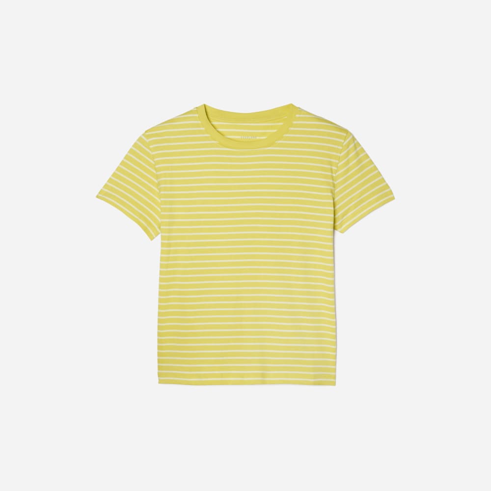 The Box-Cut Tee in Essential Cotton | Acacia / Tan | No Pocket - Image 2