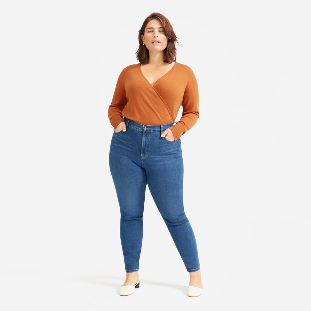 The Authentic Stretch High-Rise Skinny | Mid Blue | 28.5 Inseam - Image 2