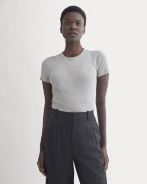 Tissue Short-Sleeve Crew | Heathered Grey