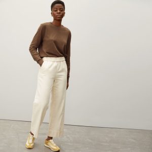 The Organic Cotton Crewneck Sweater  | Dark Camel