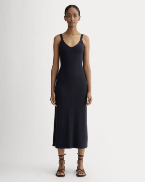 The Fine Knit Cami Dress | Navy