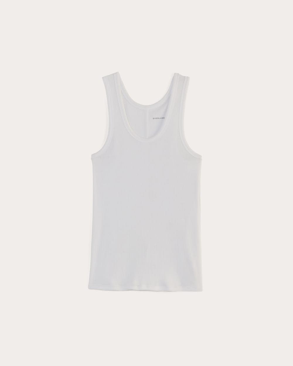 The Luxe Rib Racerback Tank | White - Image 2