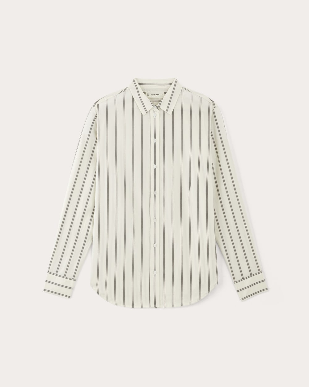 The Must-Have Shirt in Silky Cotton | Bone / Black - Image 2