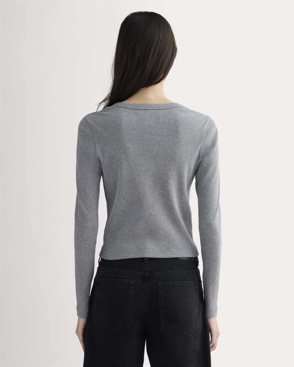 The Selfie Cardigan | Mid Heather Grey - Image 5