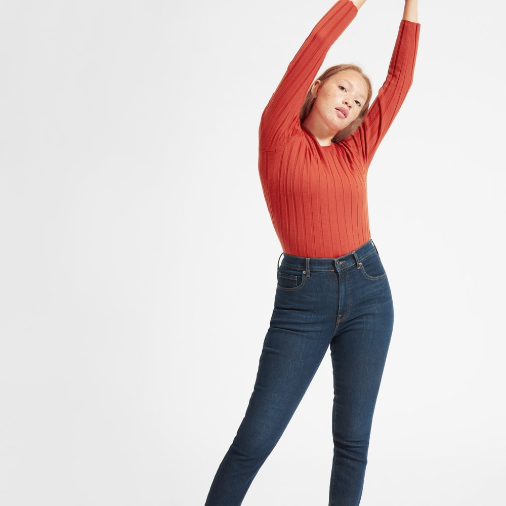 The Authentic Stretch High-Rise Skinny | Dark Blue Wash | 26.5 Inseam - Image 2
