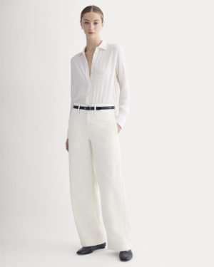 The Mid-Rise Trouser Jean | Ecru