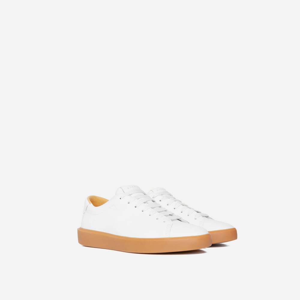 The ReLeather? Tennis Shoe | White / Gum Sole - Image 2