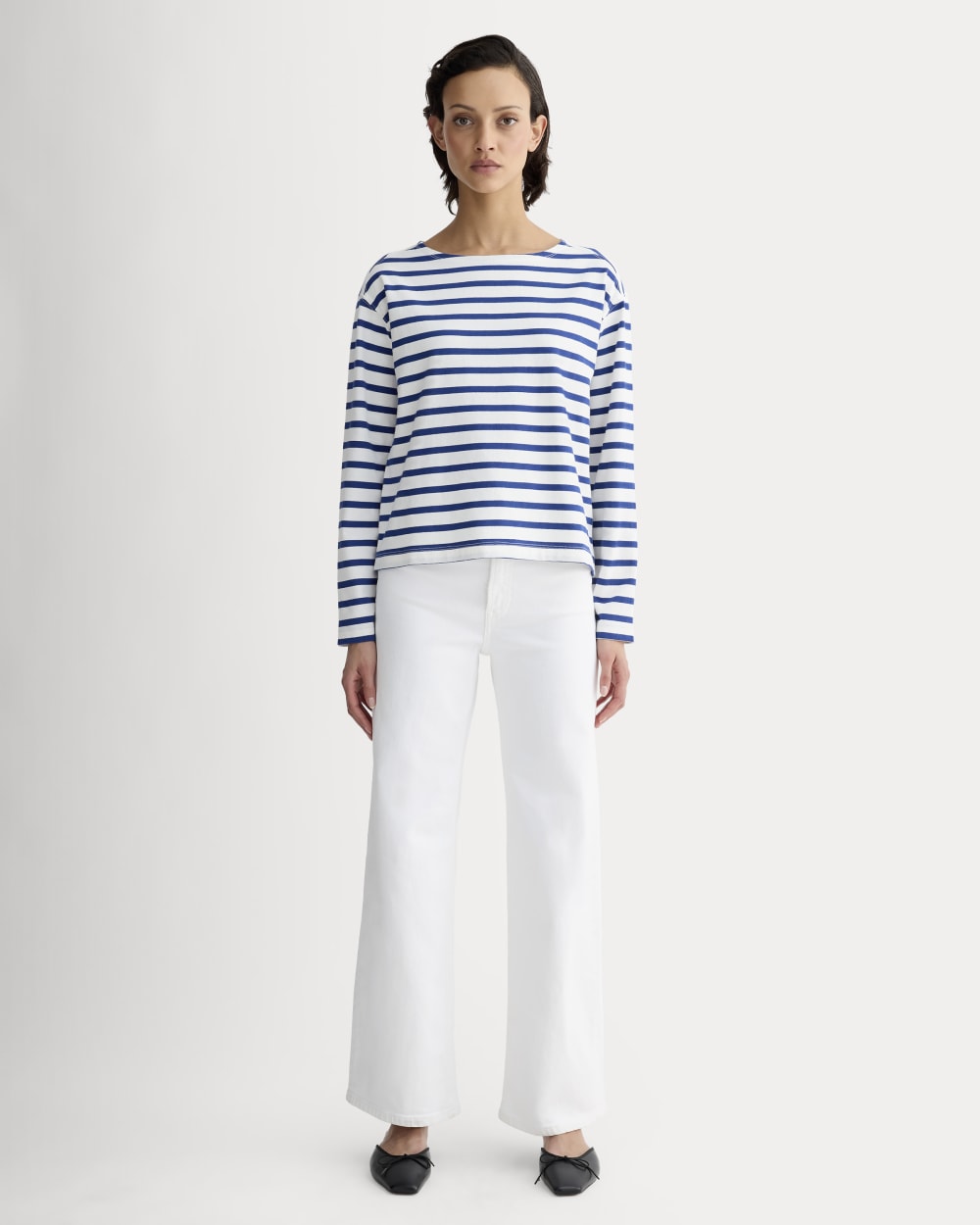 The Mariner Tee | Bone / Mazarine Blue - Image 3
