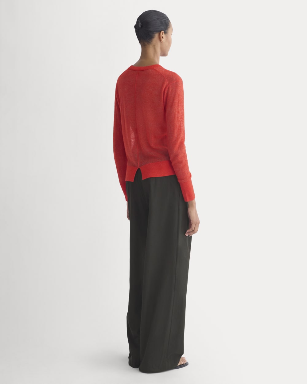 The Air Alpaca? Relaxed Crew Top | Fiery Red - Image 5