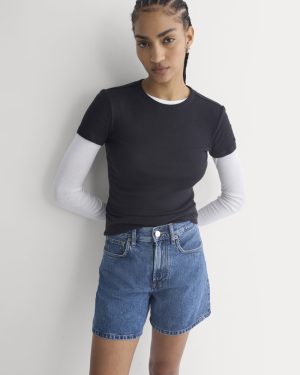 Way-High? A-Line Denim Short | Ocean