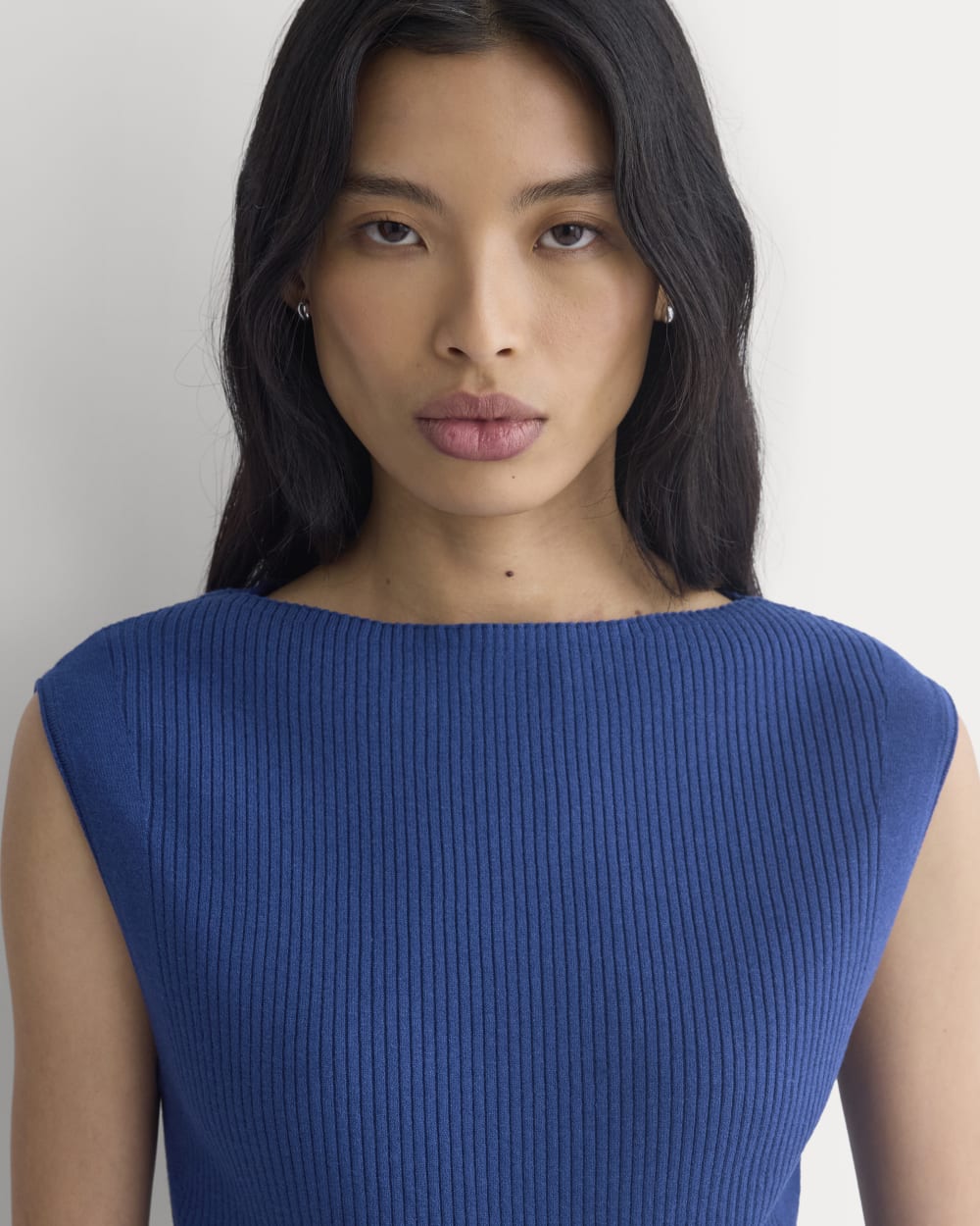 Boat-Neck Ribbed Knit | Estate Blue - Image 4