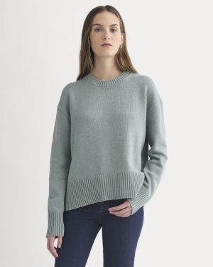 The Boxy Sweater in Everyday Cotton | Heathered Lilypad