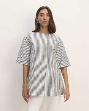 The Supima? Cotton Tunic | Optic White / Black