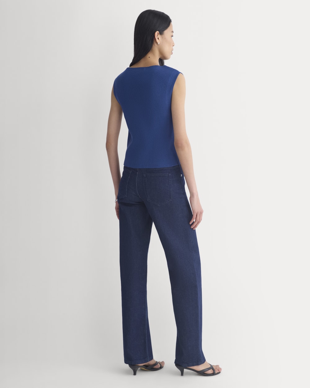 Boat-Neck Ribbed Knit | Estate Blue - Image 5