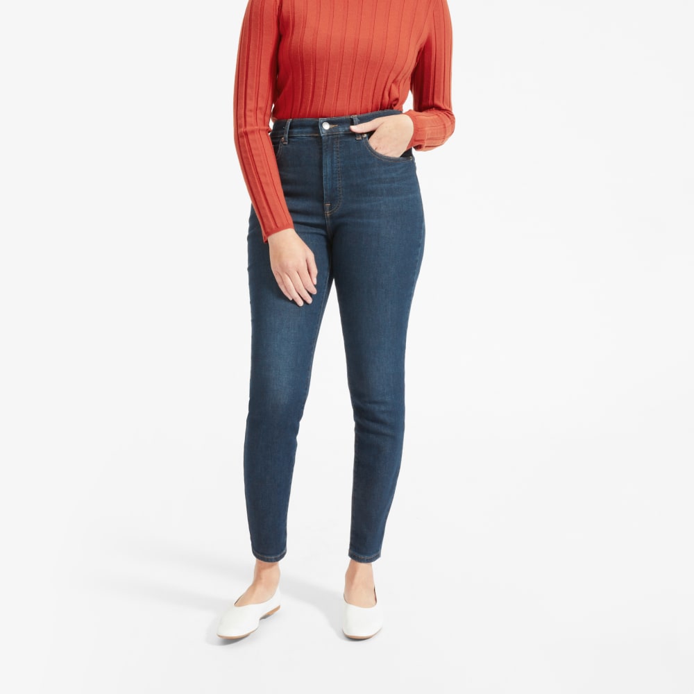 The Authentic Stretch High-Rise Skinny | Dark Blue Wash | 26.5 Inseam - Image 4