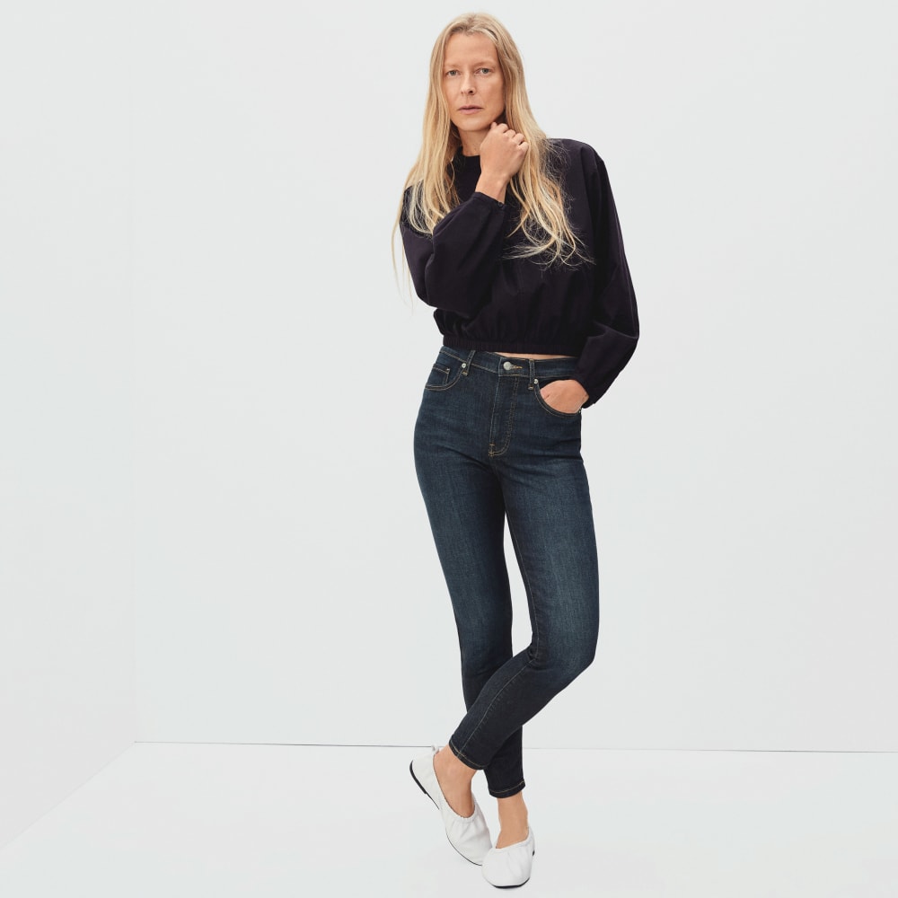 The Authentic Stretch High-Rise Skinny | Deep Indigo | 28.5 Inseam - Image 3