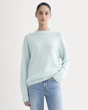 Cashmere Boyfriend Sweater | Chalk Blue