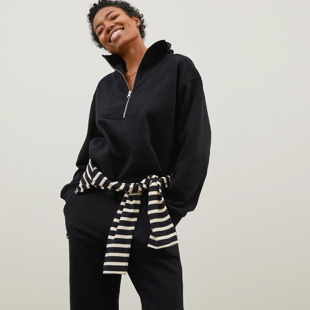 The Track Half-Zip | Black - Image 2