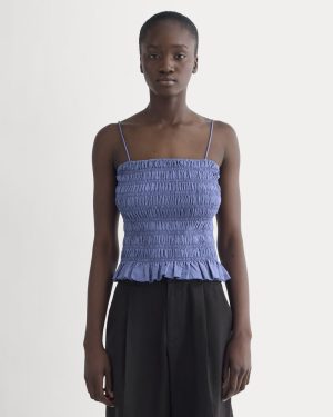 The Smocked Tank | Blue Dusk