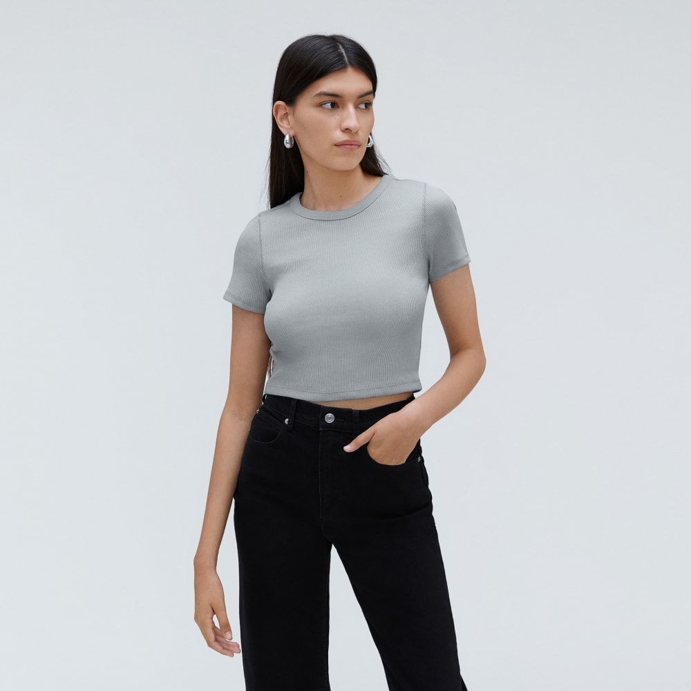 The '90s Rib Tee | Sky - Image 2