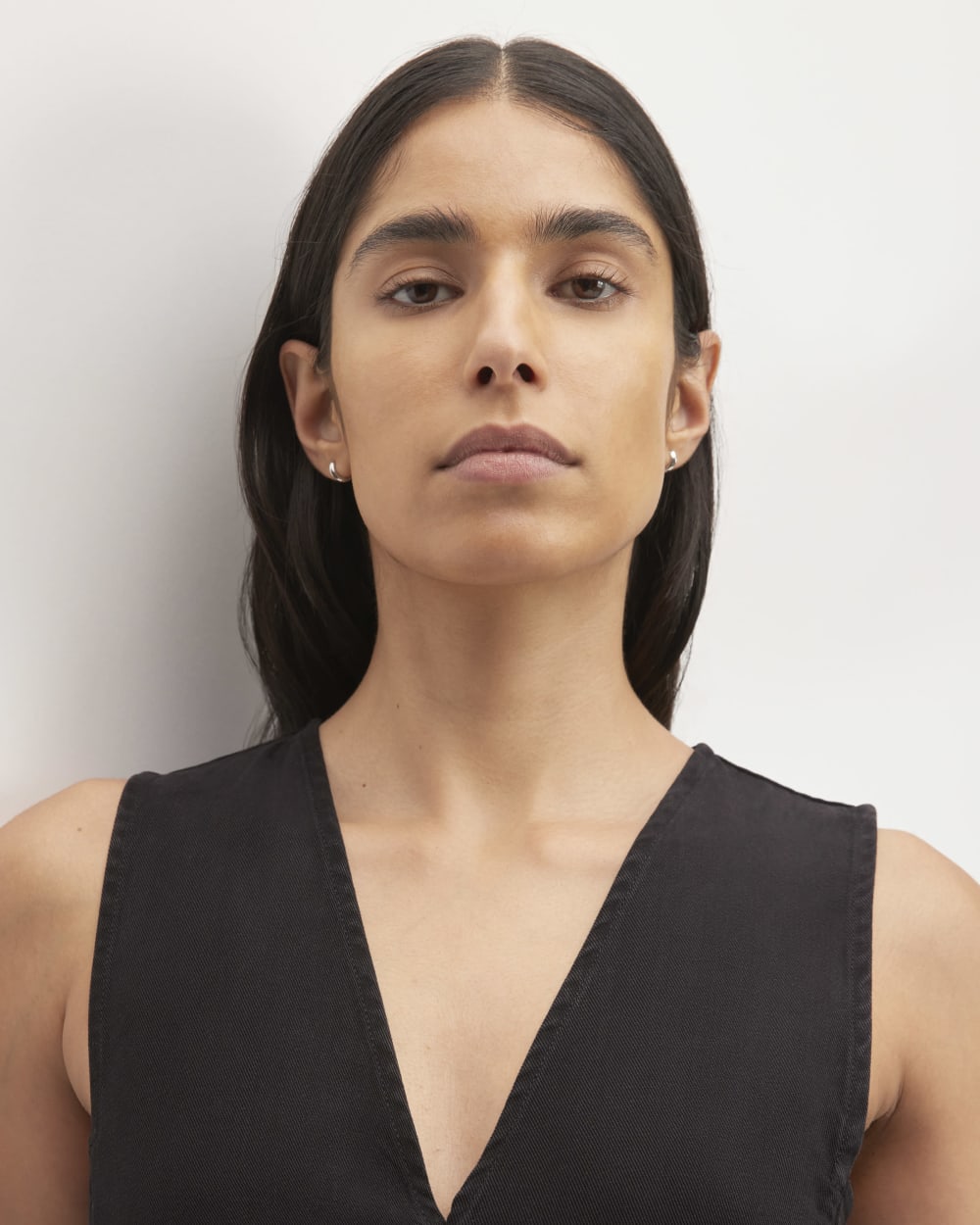 The TENCEL? V-Neck Dress | Black - Image 5